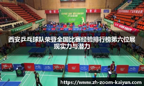 西安乒乓球队荣登全国比赛经验排行榜第六位展现实力与潜力